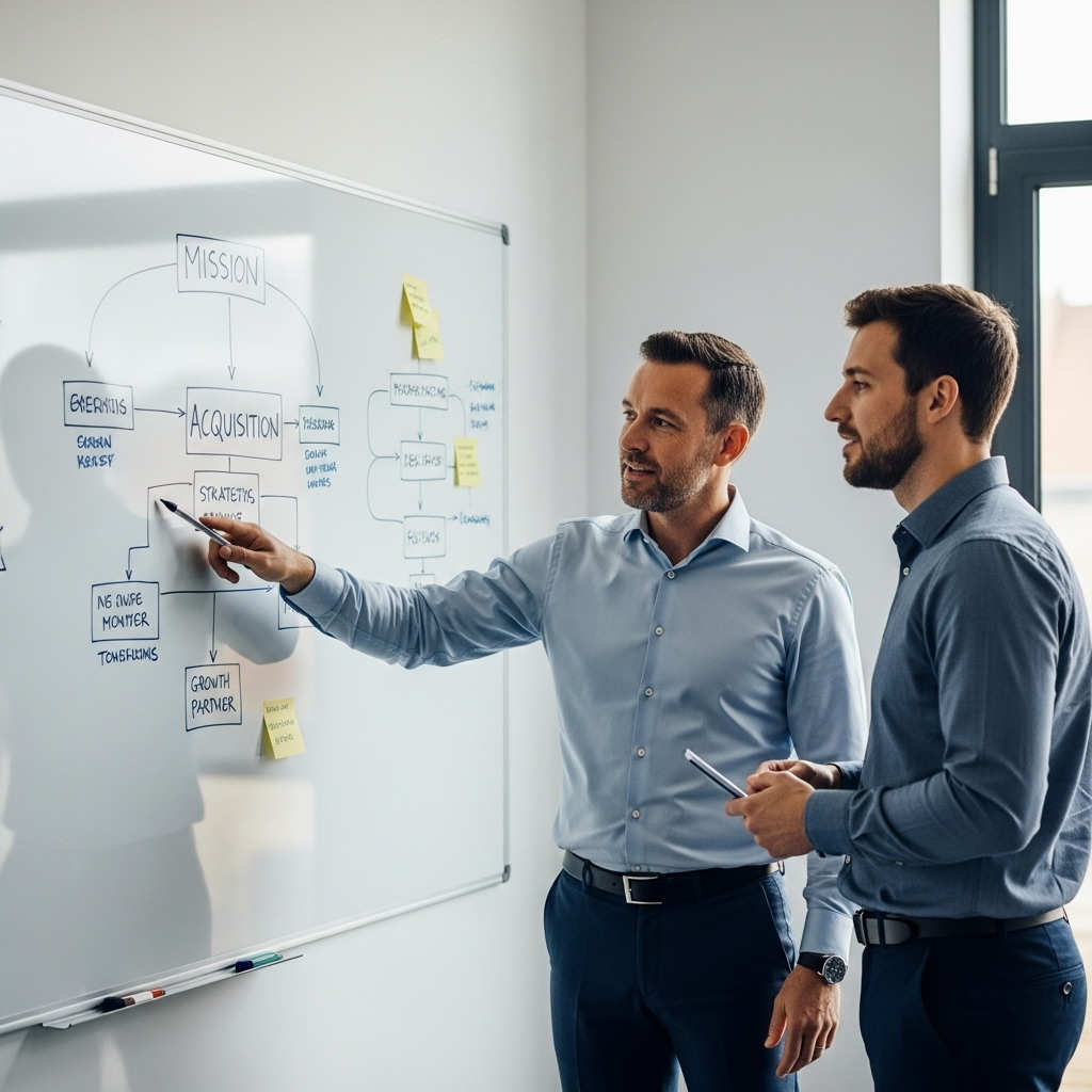 A book provides information, but a Growth Partner helps you build the battle plan and holds you accountable for executing it.